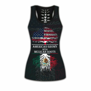 America Grown With Mexican Roots - Tank Top Hollow - Owl Ohh - Owl Ohh