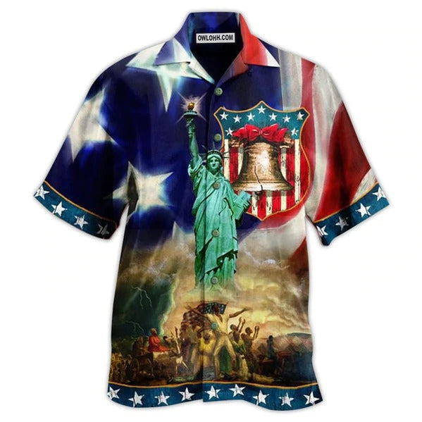 America Happy Day Freedom America - Hawaiian Shirt - Owl Ohh - Owl Ohh