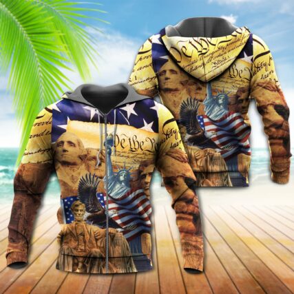 America Land Of The - Hoodie - Owl Ohh - Owl Ohh