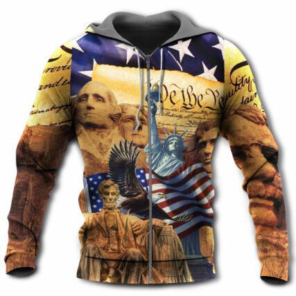 America Land Of The - Hoodie - Owl Ohh - Owl Ohh
