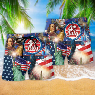 America Love July Style - Beach Short - Owl Ohh - Owl Ohh