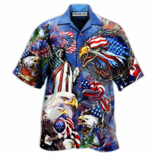 America My Heat Beats True To My Country Patriotism - Hawaiian Shirt - Owl Ohh - Owl Ohh