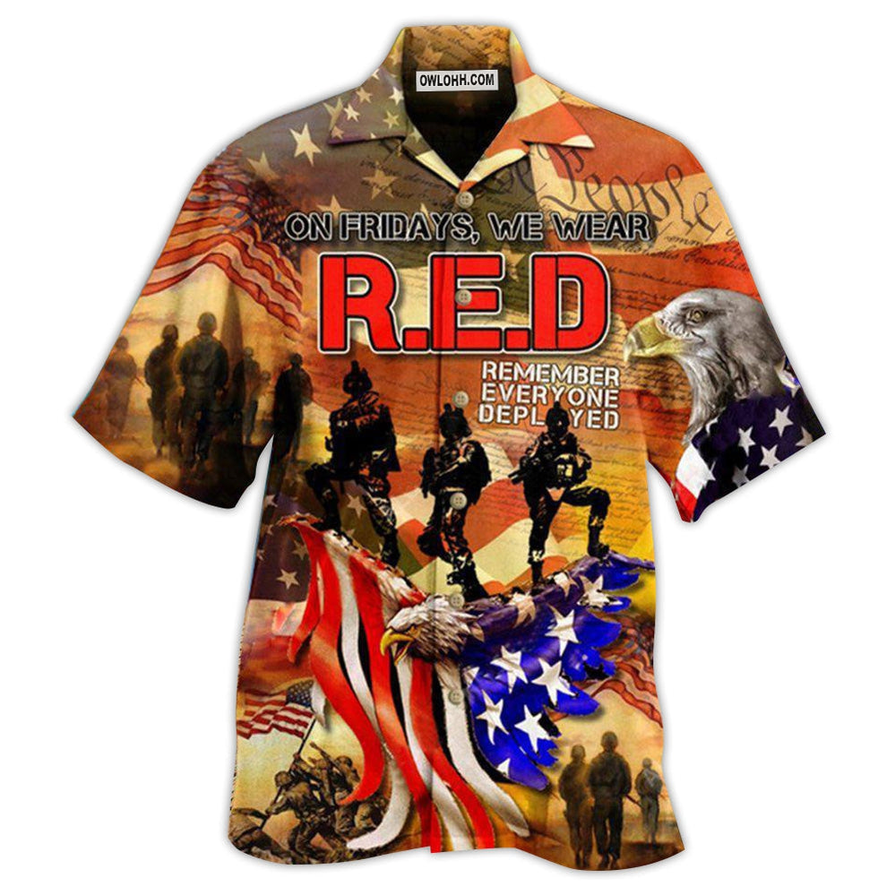 Veteran America My Patriotic Heart Beats - Hawaiian Shirt - Owl Ohh - Owl Ohh