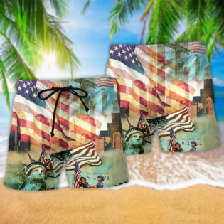 America Never Forgotten Tower Challenge - Beach Short - Owl Ohh - Owl Ohh