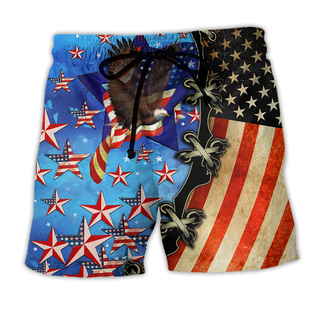 America Only In The Darkness Can You See The Stars - Beach Short - Owl Ohh - Owl Ohh