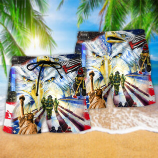 America Proud Forever Style - Beach Short - Owl Ohh - Owl Ohh