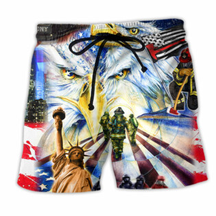 America Proud Forever Style - Beach Short - Owl Ohh - Owl Ohh