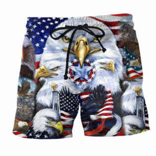 America Proud Happy Day - Beach Short - Owl Ohh - Owl Ohh