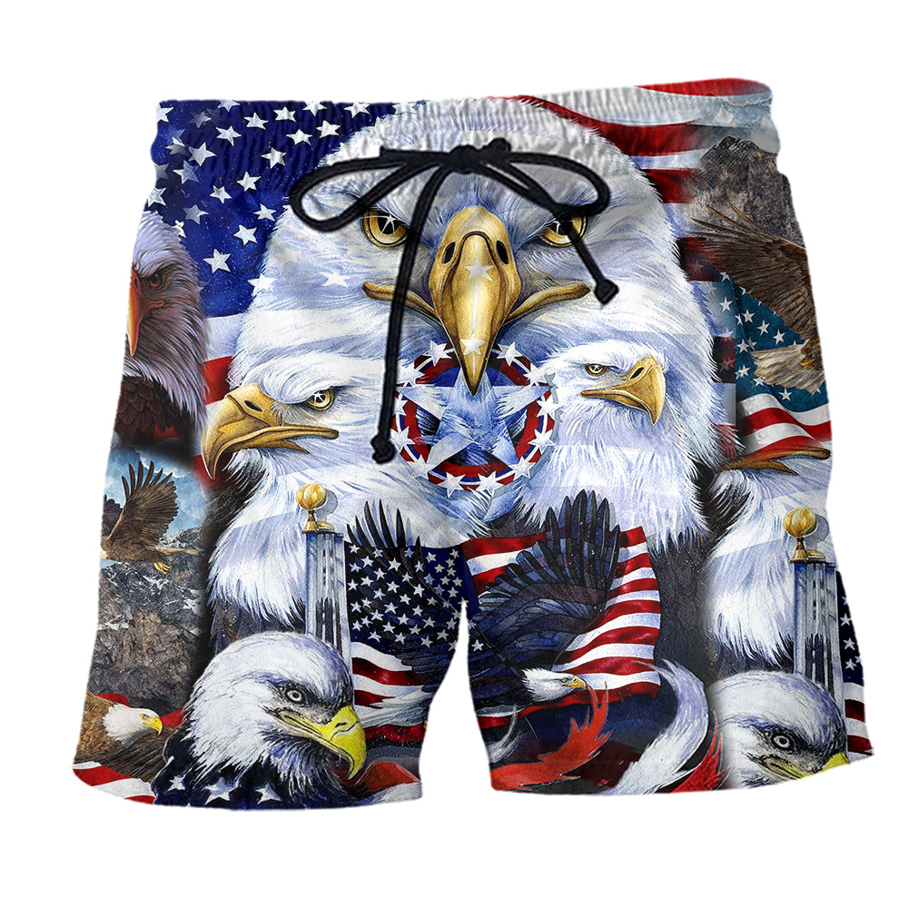 America Proud Happy Day - Beach Short - Owl Ohh - Owl Ohh