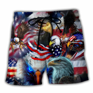 Eagle America Soar Like An Eagle - Beach Short - Owl Ohh - Owl Ohh