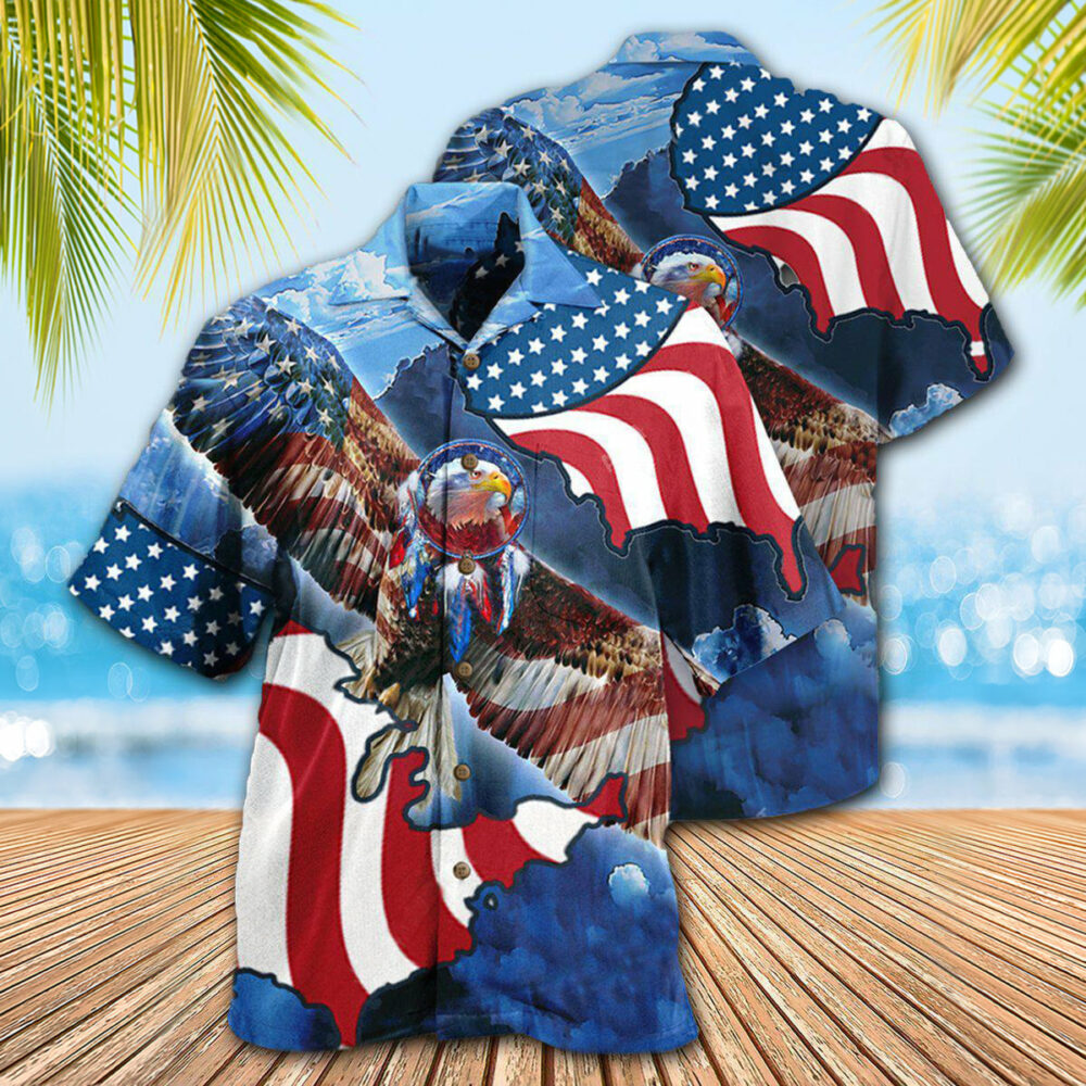 America Special Patriotic Eagle - Hawaiian Shirt - Owl Ohh - Owl Ohh