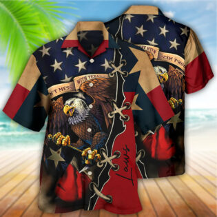 America Texas Eagle Peace Life Style Personalized - Hawaiian Shirt - Owl Ohh - Owl Ohh