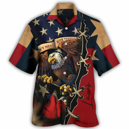 America Texas Eagle Peace Life Style Personalized - Hawaiian Shirt - Owl Ohh - Owl Ohh