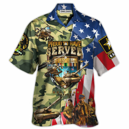 Veteran Colorful America Veteran War And Peace Proud To Have Veteran - Hawaiian Shirt - Owl Ohh - Owl Ohh