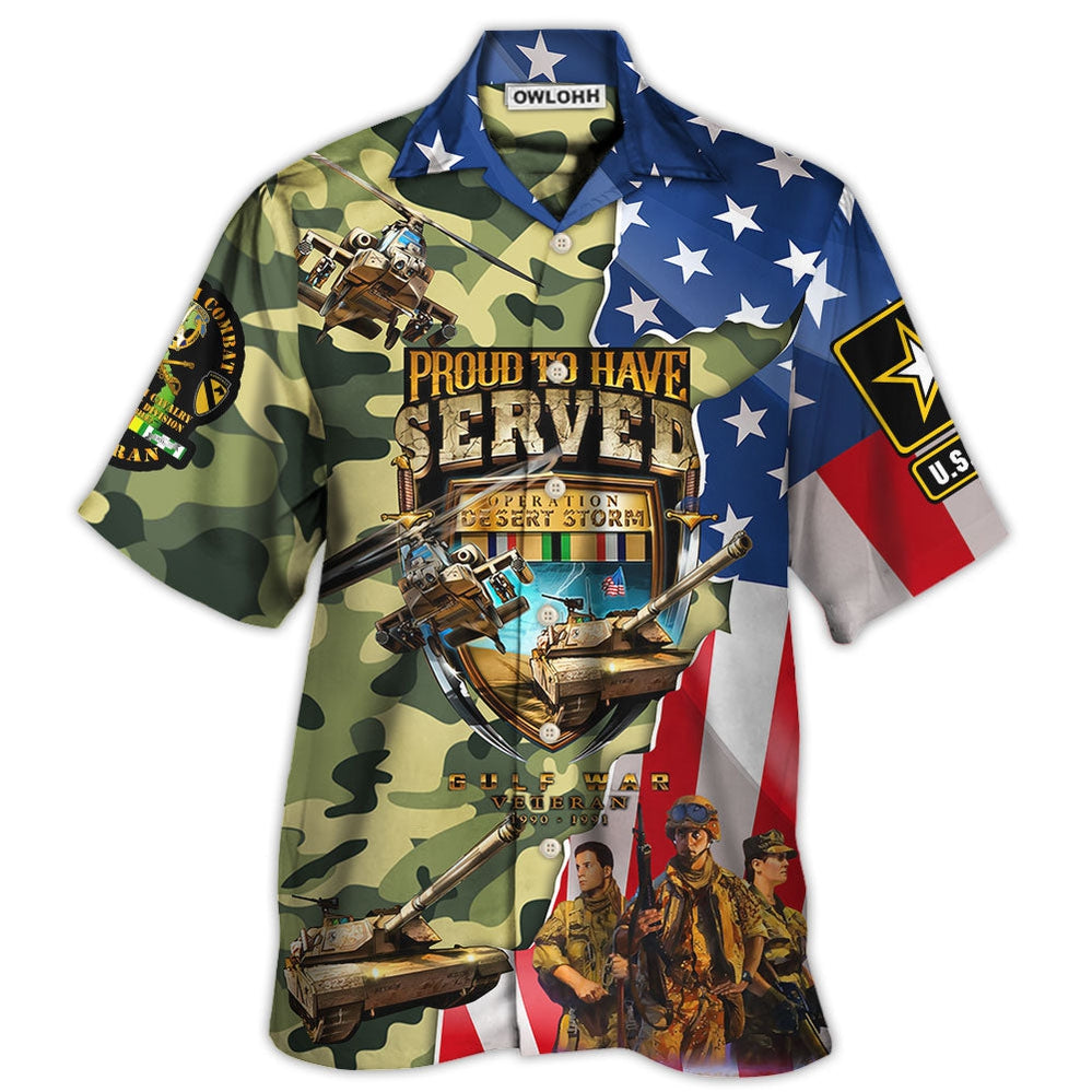 Veteran Colorful America Veteran War And Peace Proud To Have Veteran - Hawaiian Shirt - Owl Ohh - Owl Ohh