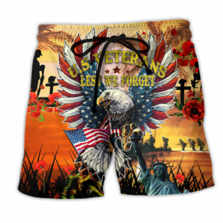 America Veterans Lest We Forget - Beach Short - Owl Ohh - Owl Ohh