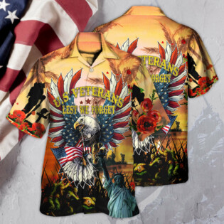 Veteran America Veterans Let We Forget In The Sunset - Hawaiian Shirt - Owl Ohh - Owl Ohh