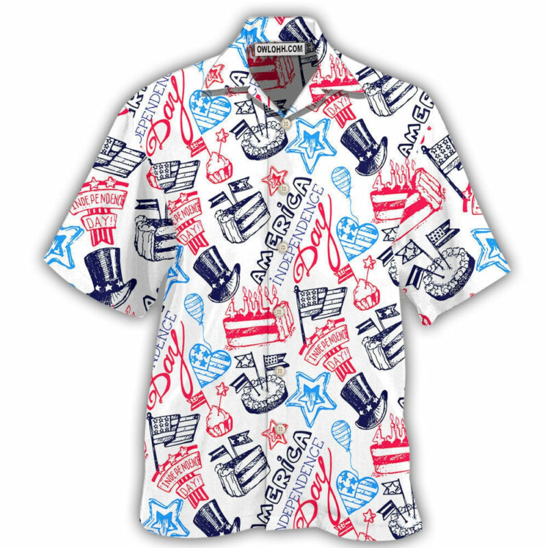 America Independence Day Art Style - Hawaiian Shirt - Owl Ohh - Owl Ohh