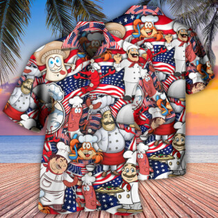 Chef Independence Day American Having Fun - Hawaiian Shirt - Owl Ohh - Owl Ohh