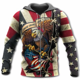 American Eagle Fly Flag - Hoodie - Owl Ohh - Owl Ohh
