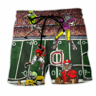American Football Style Dark Style - Beach Short-Owl Ohh