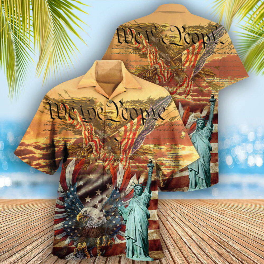America Patriotism Eagle - Hawaiian Shirt - Owl Ohh - Owl Ohh