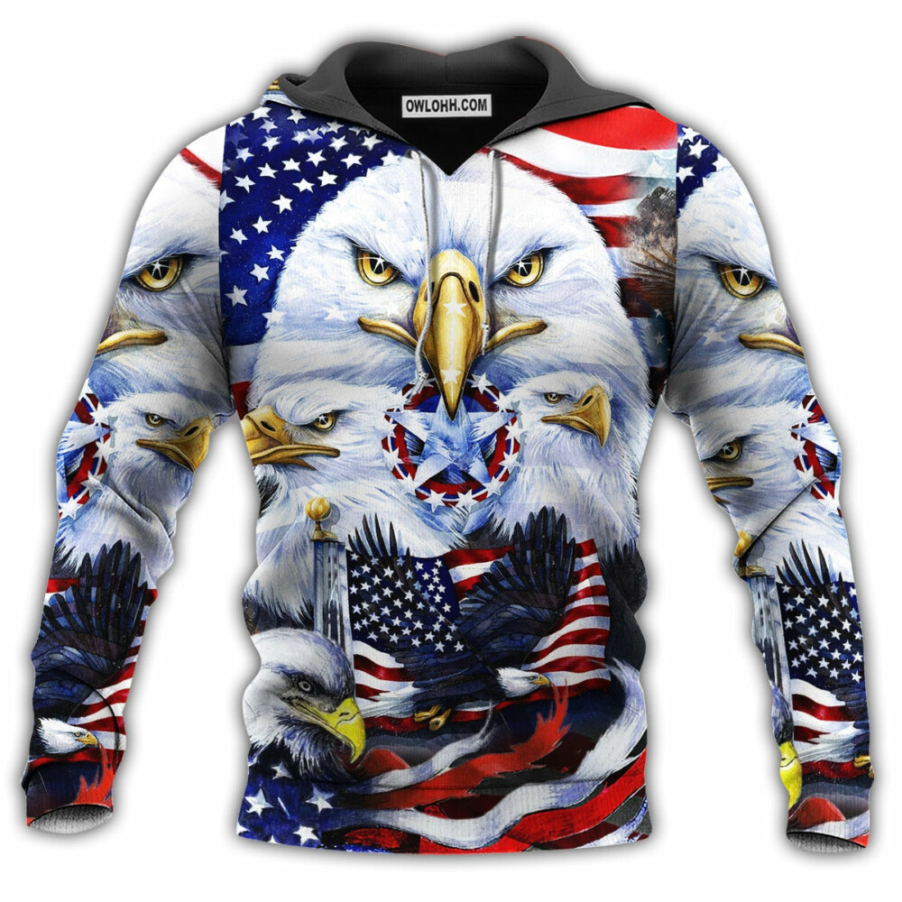 American Proud Happy Day - Hoodie - Owl Ohh - Owl Ohh