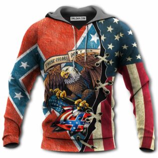 America These Color Don't Run With Proud Eagle - Hoodie - Owl Ohh - Owl Ohh