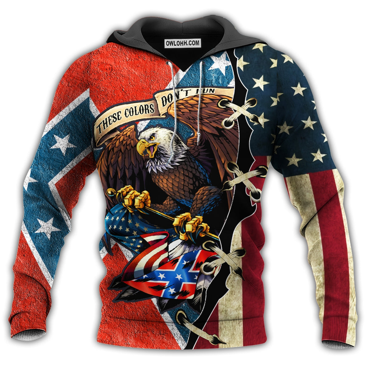 American These Color Don't Run - Hoodie - Owl Ohh - Owl Ohh