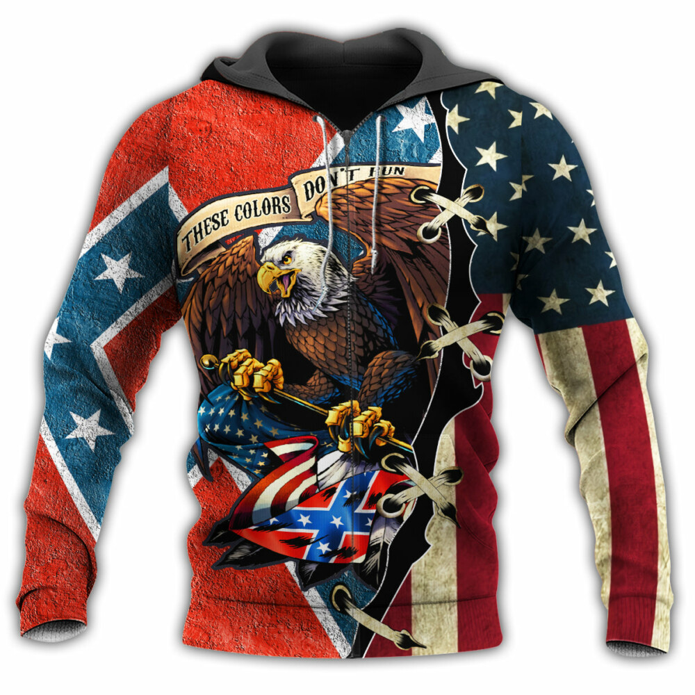 American These Color Don't Run - Hoodie - Owl Ohh - Owl Ohh