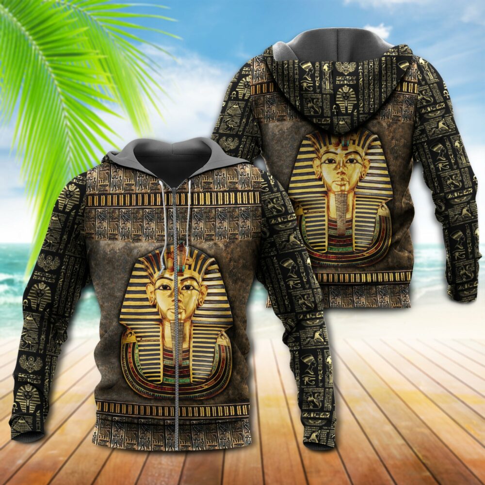 Ancient Egypt Tutankhamun With Classic Style - Hoodie - Owl Ohh - Owl Ohh