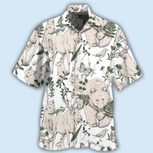 Animals Wild Animals Forest Basic Style - Hawaiian Shirt - Owl Ohh - Owl Ohh