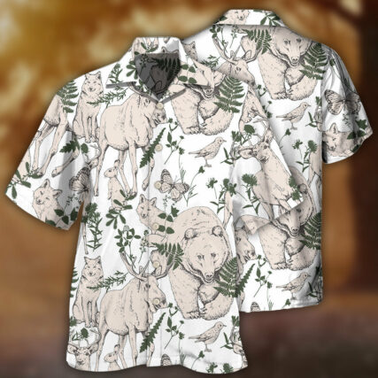 Animals Wild Animals Forest Basic Style - Hawaiian Shirt - Owl Ohh - Owl Ohh