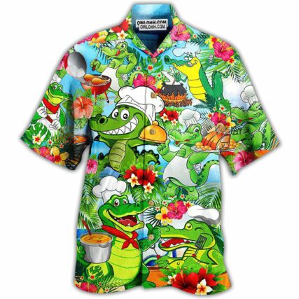 Chef Animals Alligator - Hawaiian Shirt - Owl Ohh - Owl Ohh