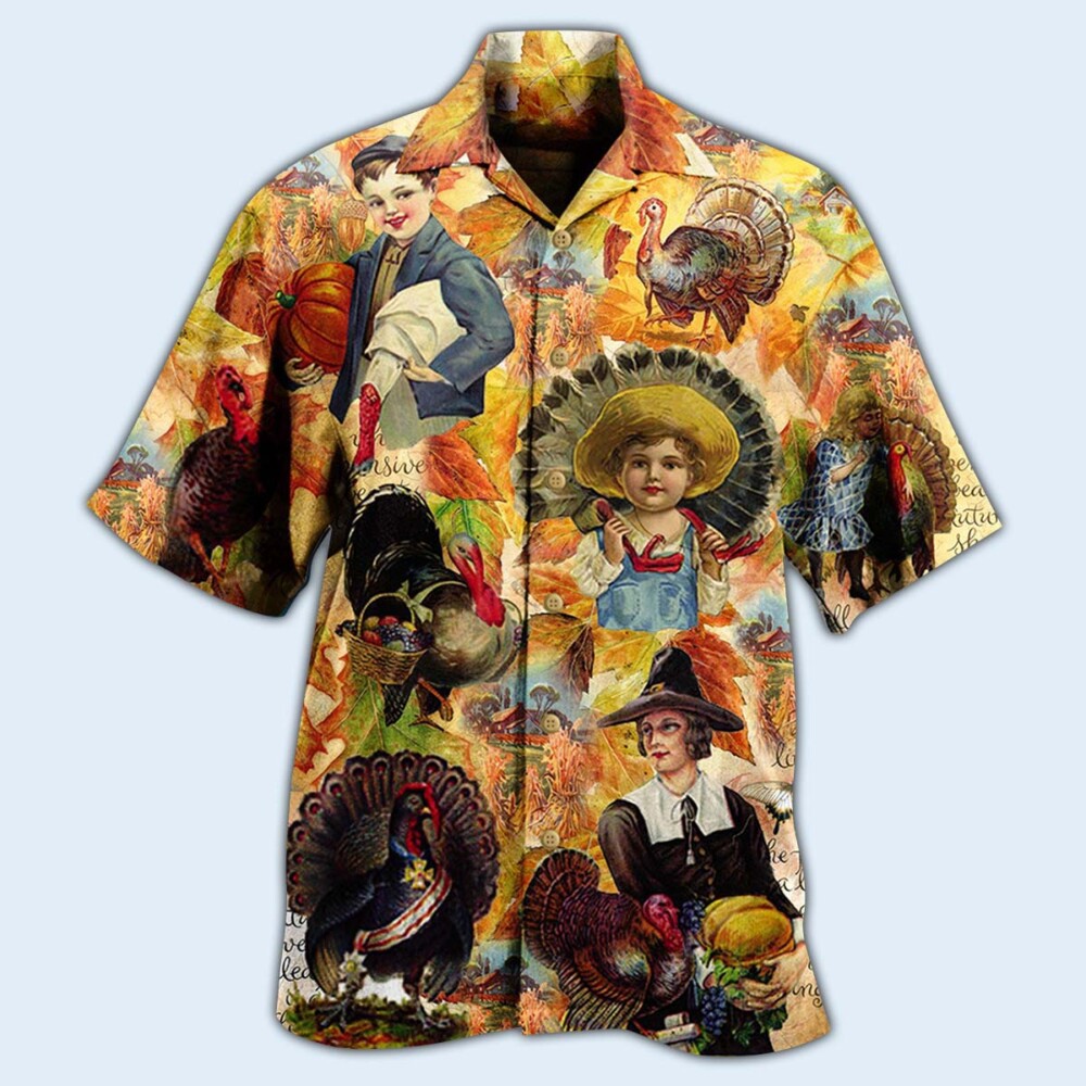 Turkey Animals Bad Day To Be - Hawaiian Shirt - Owl Ohh - Owl Ohh