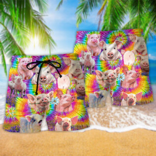 Pig Animals Easily Distracted By Piggy Very Cute - Beach Short - Owl Ohh - Owl Ohh