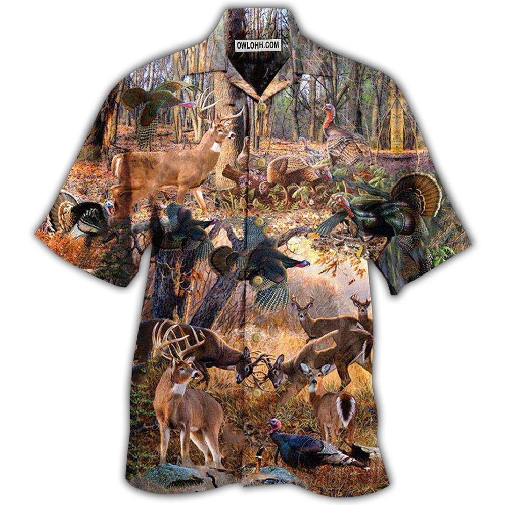 Animals If It Flies It Dies If It Hops It Drops With Vintage Style - Hawaiian Shirt - Owl Ohh - Owl Ohh