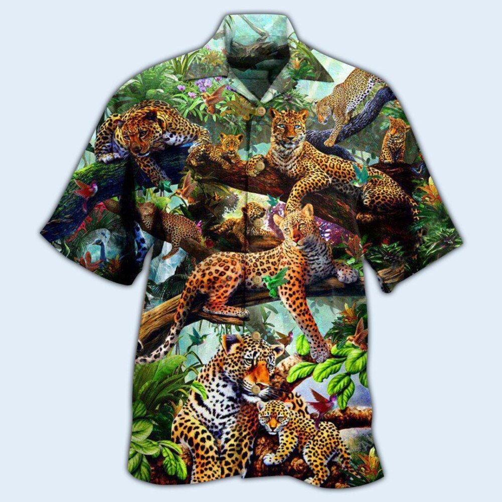 Leopard Animals Life Is Better With A Leopard In Forest - Hawaiian Shirt - Owl Ohh - Owl Ohh