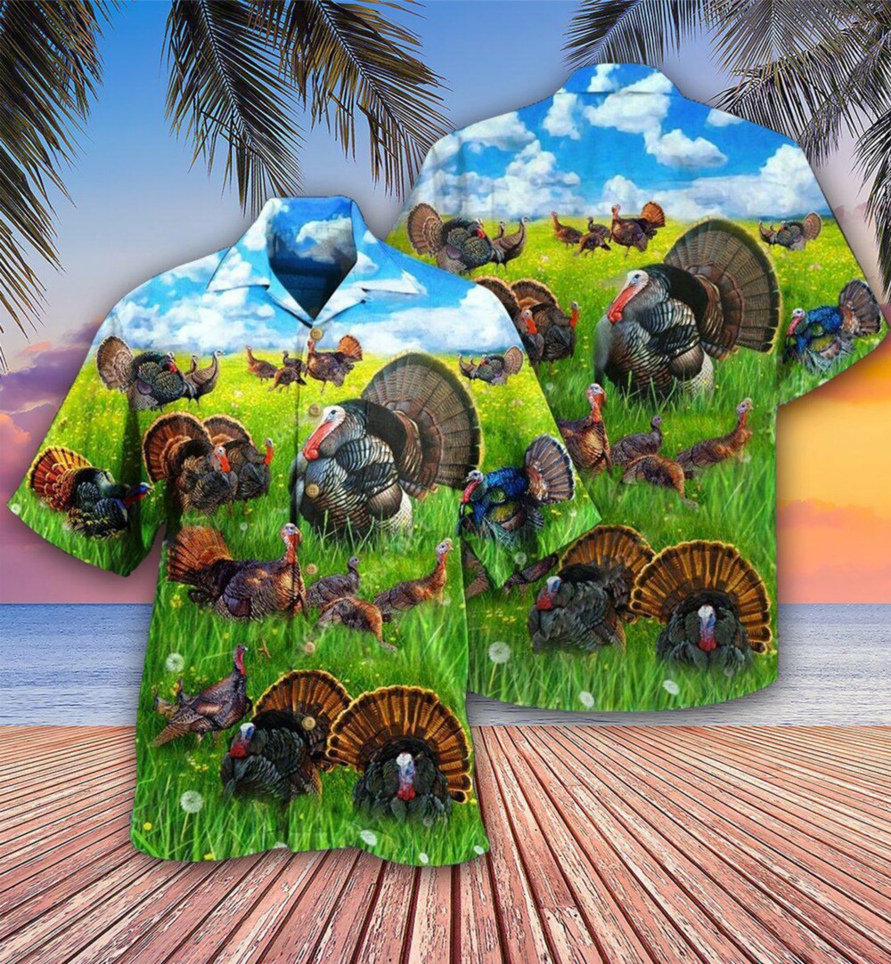 Turkey Animals Life Is Better With A Turkey - Hawaiian Shirt - Owl Ohh - Owl Ohh