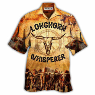 Longhorn Animals Longhorn Whisperer - Hawaiian Shirt - Owl Ohh - Owl Ohh