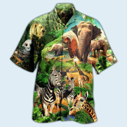 Animals Love And Conserve Our Wildlife And Diversity - Hawaiian Shirt - Owl Ohh - Owl Ohh