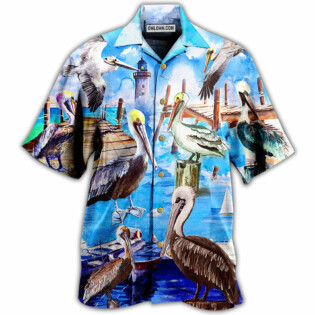 Pelican Animals Love Beach And Beach Love Them Too Much - Hawaiian Shirt - Owl Ohh - Owl Ohh