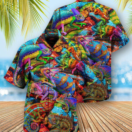 Chameleon Animals My Chameleon Really Looks Up To Me And I Love Style - Hawaiian Shirt - Owl Ohh - Owl Ohh