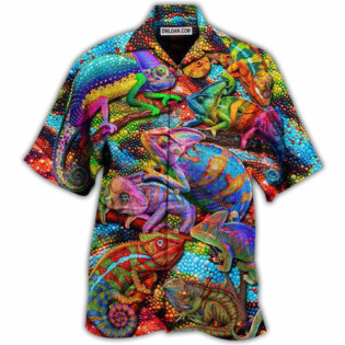 Chameleon Animals My Chameleon Really Looks Up To Me And I Love Style - Hawaiian Shirt - Owl Ohh - Owl Ohh