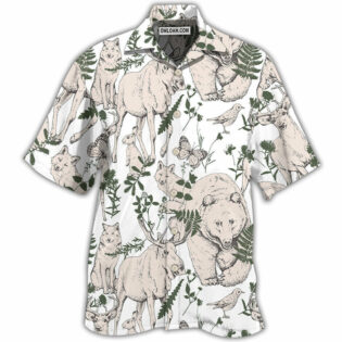 Animals Wild Animals Forest Basic Style - Hawaiian Shirt - Owl Ohh - Owl Ohh