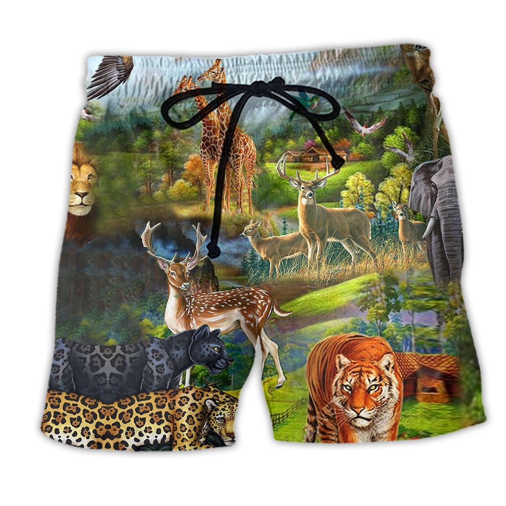 Animal World Wild Life Lovely Life - Beach Short - Owl Ohh - Owl Ohh