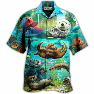 Otter Animals You Are My Otter Half In The Ocean - Hawaiian Shirt - Owl Ohh - Owl Ohh