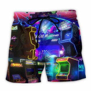 Game Arcade Gaming Make Me Happy - Beach Short - Owl Ohh - Owl Ohh