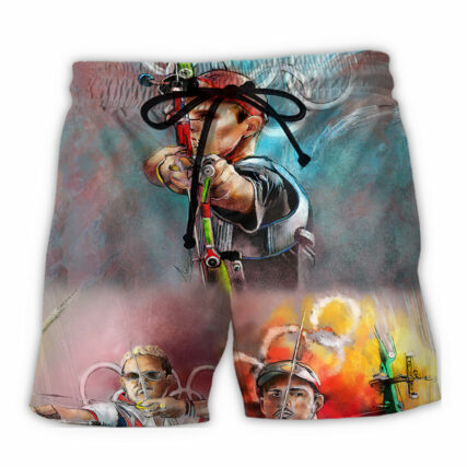Archery Cool One Shoot One Life - Beach Short - Owl Ohh - Owl Ohh