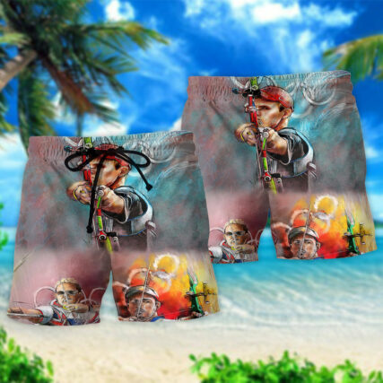 Archery Cool One Shoot One Life - Beach Short - Owl Ohh - Owl Ohh